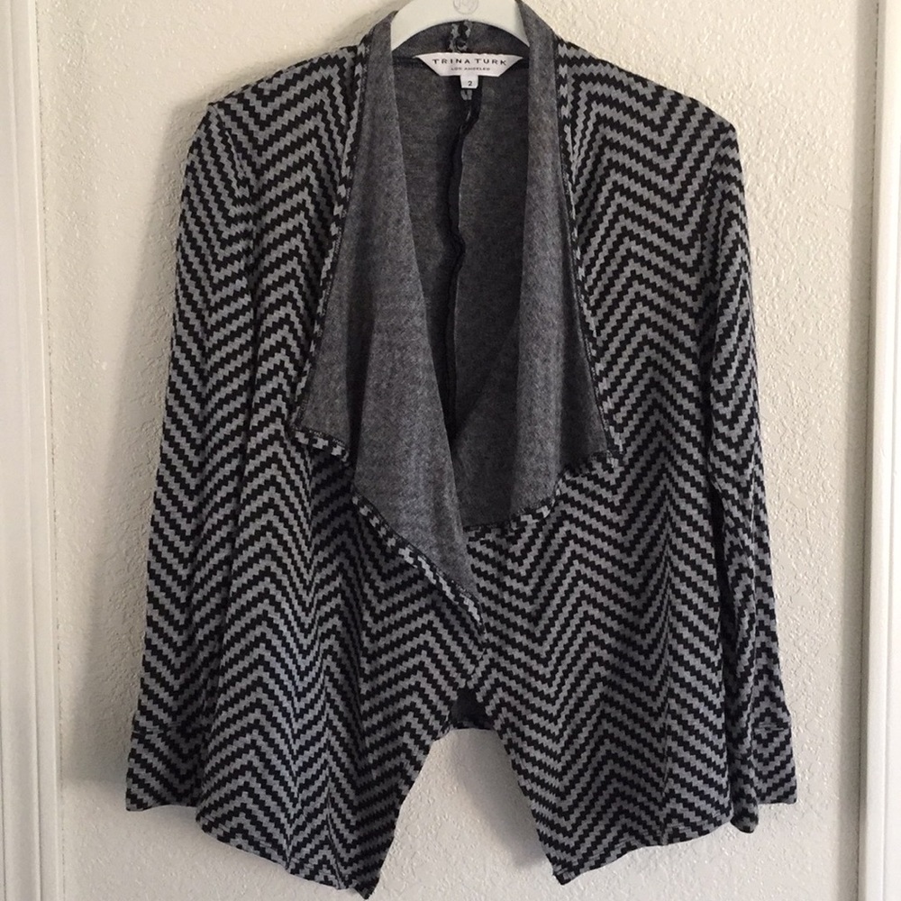 Trina Turk Draped Open Cardigan Size 2